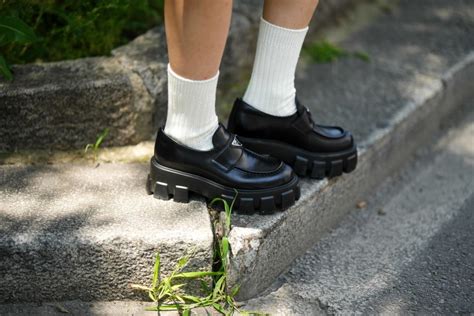 prada tan loafers|Prada lace up shoes.